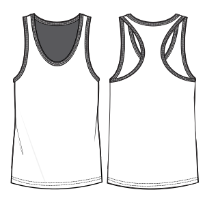 Fashion sewing patterns for MEN T-Shirts Sleeveless T-Shirt 7101